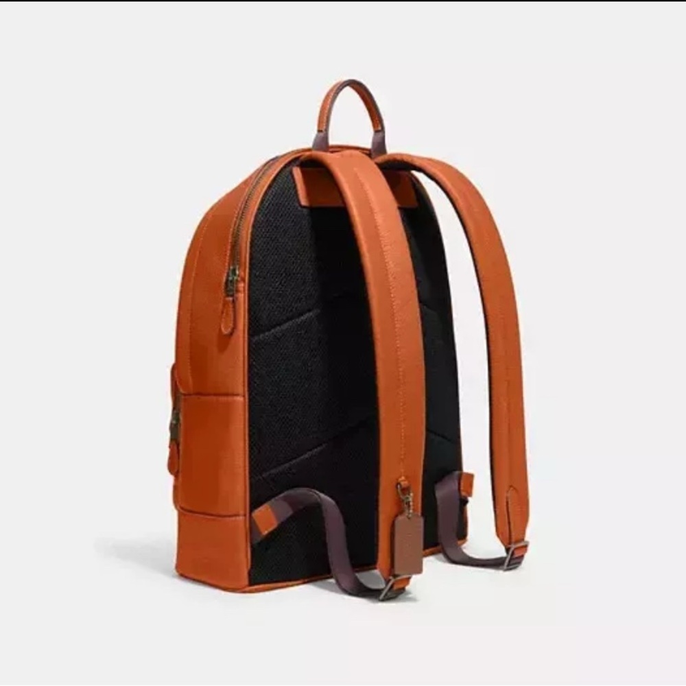 Brand New Coach West Backpack with Coach Stripe in Canyon - Picture 2 of 7